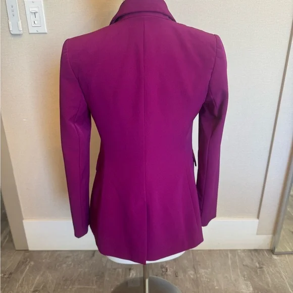 Express Purple Double-Breasted Blazer - Picture 5 of 6